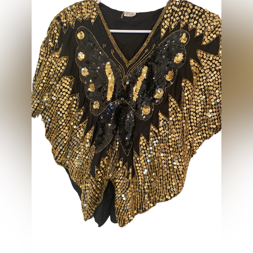 Sequin Butterfly Cape